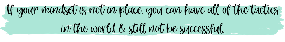 Mindset quote for business