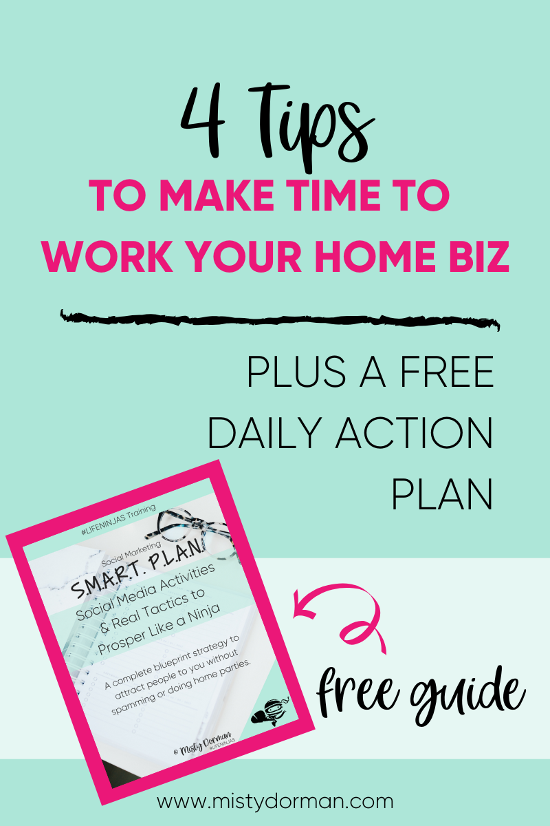 Time management is hard when you run a home business. These tips will help you get into the right mindset to prioritize your work tasks and get into a good solopreneur schedule. Start creating that freedom life you want so badly. Repin and grab my free printable daily network marketing checklist and learn how to get more leads with social attraction marketing! #lifeninjas #socialmediamarketing #socialmedia #socialmediatips #facebookmarketing #facebooktips #marketingtips via @lifeninjamisty