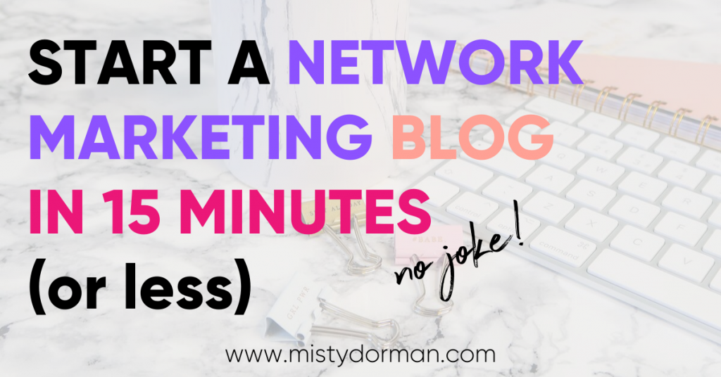 How to Start a Network Marketing Blog